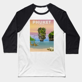 Phuket Thailand Travel and Tourism Advertising Print Baseball T-Shirt